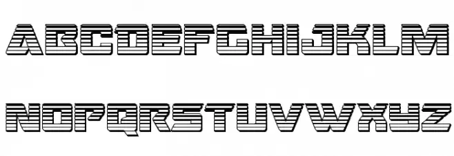 Oceanic Drift Chrome Caratteri MAIUSCOLE