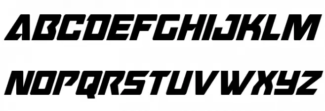 Oceanic Drift Condensed Italic Schriftart Groß