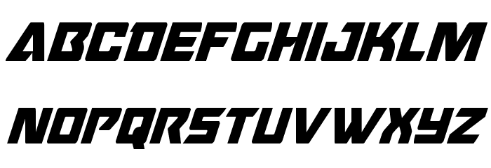 Oceanic Drift Condensed Italic Font LOWERCASE