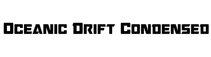 Oceanic Drift Condensed  Скачать бесплатные шрифты