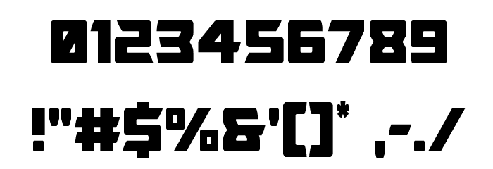 Oceanic Drift Condensed Font OTHER CHARS