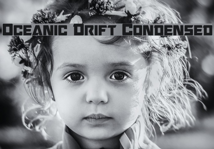 Oceanic Drift Condensed Font examples