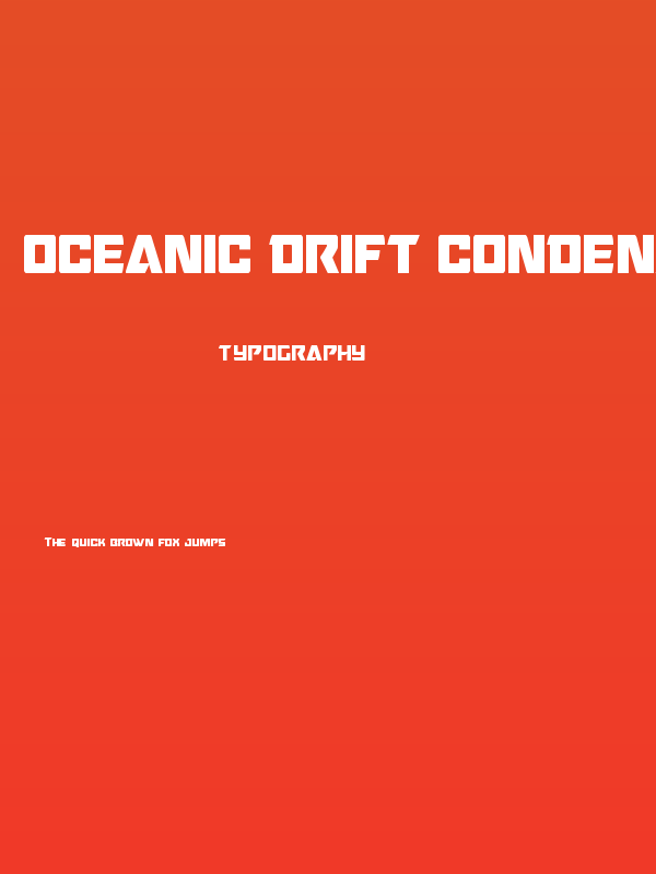 Oceanic Drift Condensed Poster