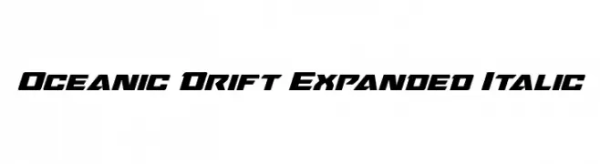 Oceanic Drift Expanded Italic 