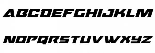 Oceanic Drift Expanded Italic フォント 小文字