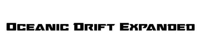 Oceanic Drift Expanded  Frei Schriftart Herunterladen