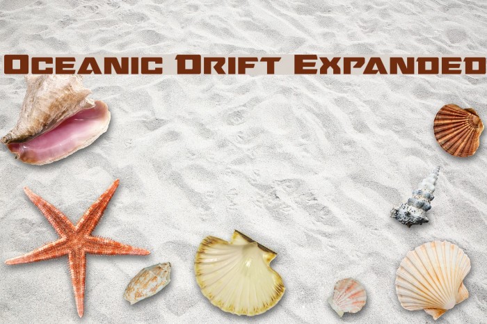 Oceanic Drift Expanded Font examples