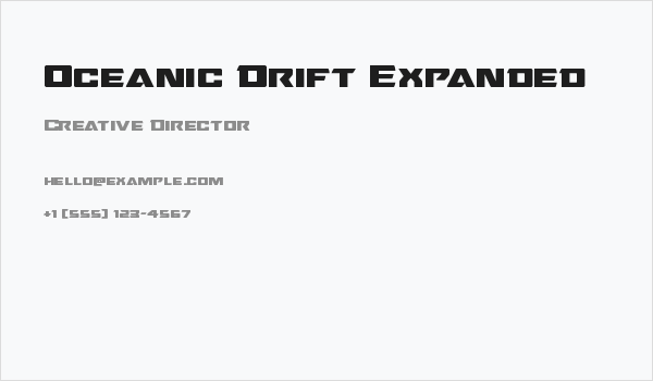 Oceanic Drift Expanded Business Card