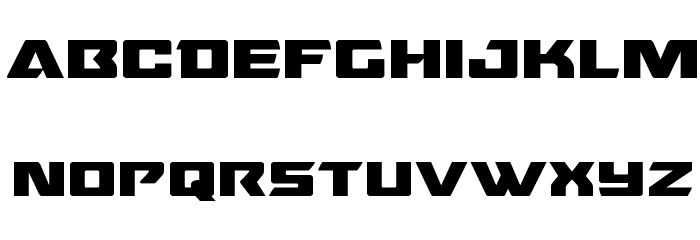 Oceanic Drift Expanded Font LOWERCASE