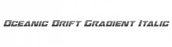 Oceanic Drift Gradient Italic  Frei Schriftart Herunterladen
