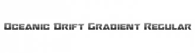 Oceanic Drift Gradient Regular  font caratteri gratis
