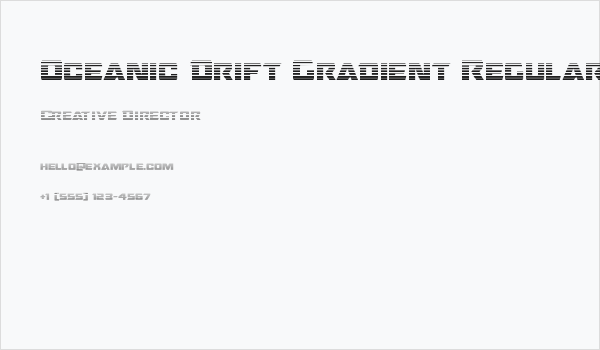 Oceanic Drift Gradient Regular Business Card