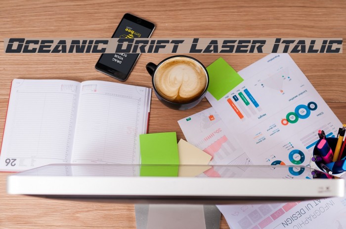 Oceanic Drift Laser Italic Font examples