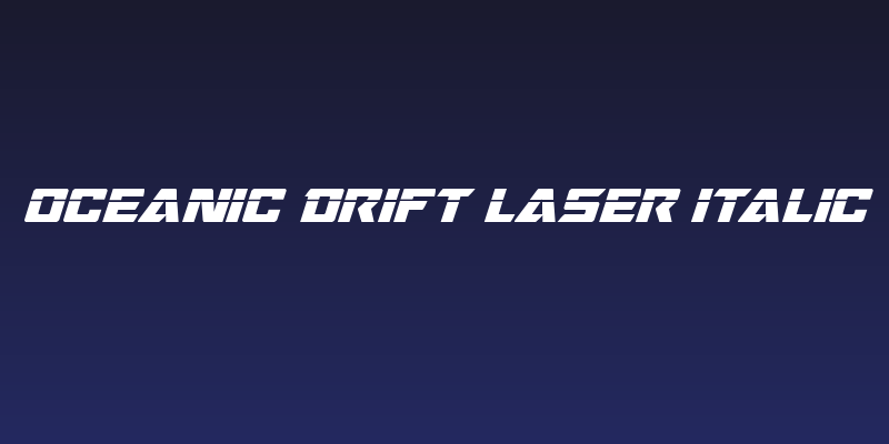 Oceanic Drift Laser Italic Social Header
