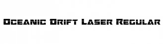 Oceanic Drift Laser Regular  font caratteri gratis