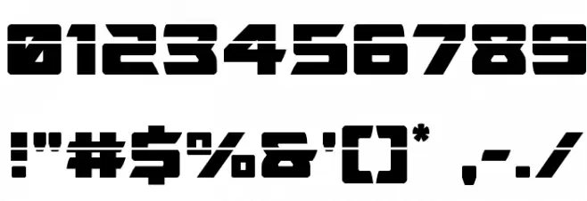 Oceanic Drift Laser Regular Font OTHER CHARS