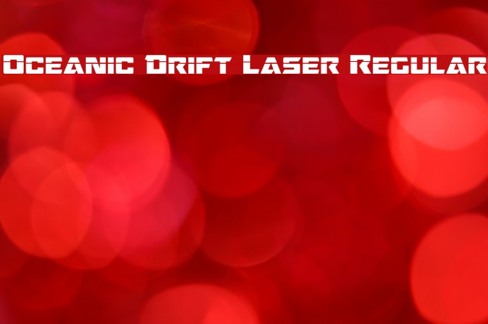 Oceanic Drift Laser Regular Example 1