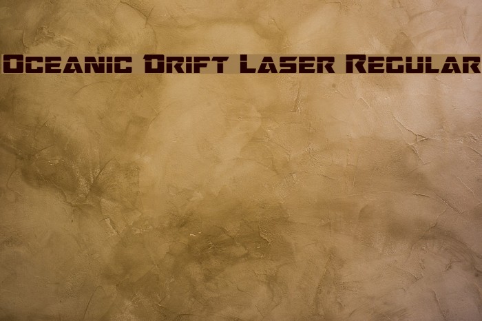 Oceanic Drift Laser Regular Example 2