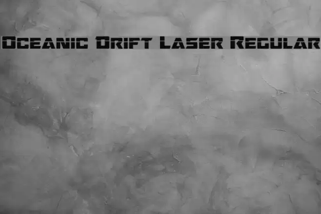 Oceanic Drift Laser Regular Font examples