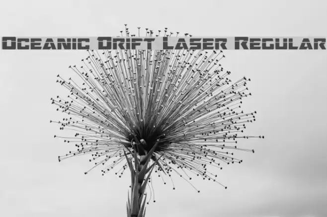Oceanic Drift Laser Regular Font examples