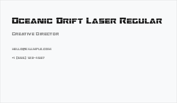 Oceanic Drift Laser Regular Business Card