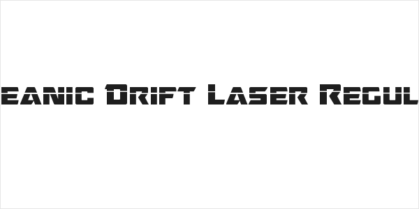 Oceanic Drift Laser Regular Logo