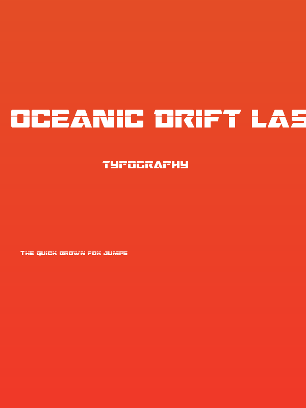 Oceanic Drift Laser Regular Poster