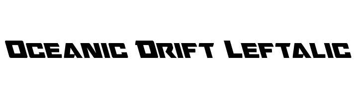 Oceanic Drift Leftalic  免费字体下载