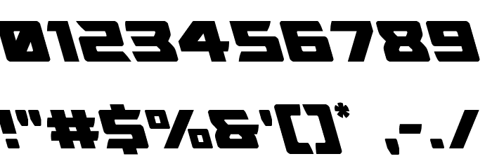 Oceanic Drift Leftalic Font OTHER CHARS