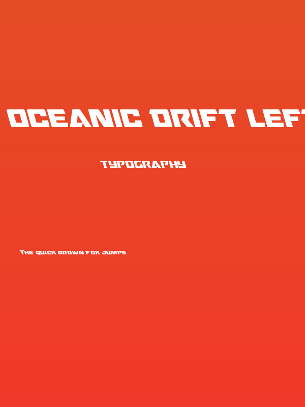 Oceanic Drift Leftalic Poster