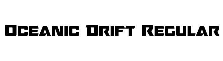 Oceanic Drift Regular  les polices de caractères gratuit tlcharger
