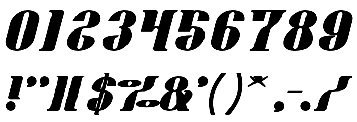 Oceanography Bold Font OTHER CHARS