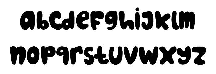 Oceans World Font LOWERCASE