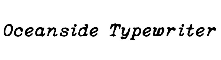 Oceanside Typewriter  les polices de caractères gratuit tlcharger