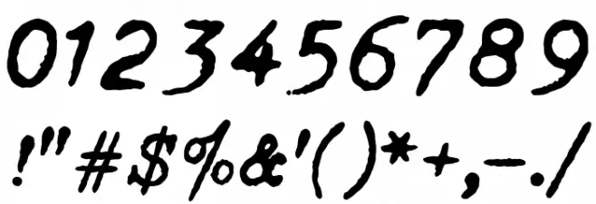 Oceanside Typewriter Font OTHER CHARS