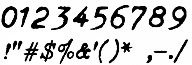 Oceanside Typewriter Font OTHER CHARS