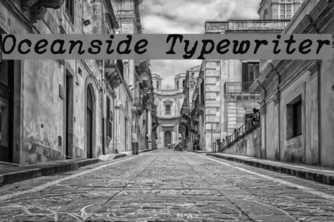 Oceanside Typewriter Font examples
