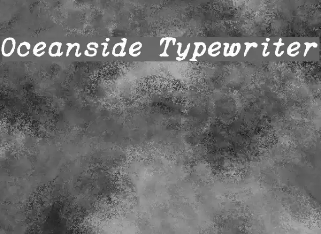 Oceanside Typewriter Font examples