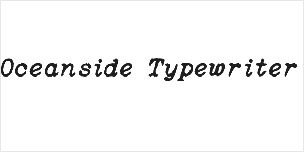 Oceanside Typewriter Logo