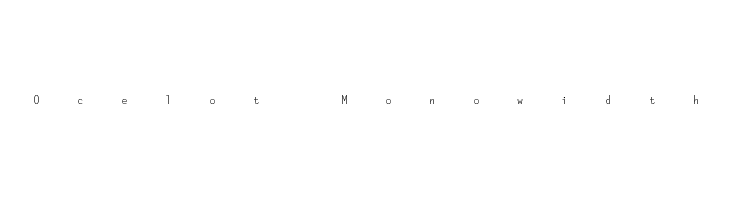 Ocelot Monowidth  font caratteri gratis