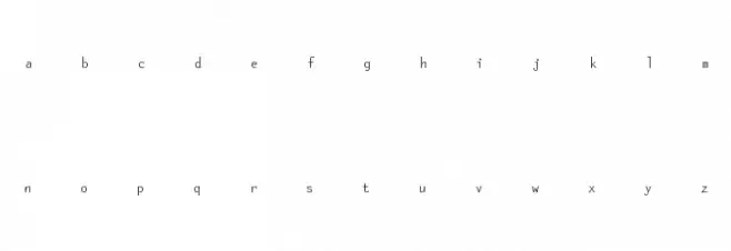Ocelot Monowidth Шрифта строчной