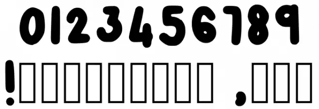 Ochi Regular Font OTHER CHARS