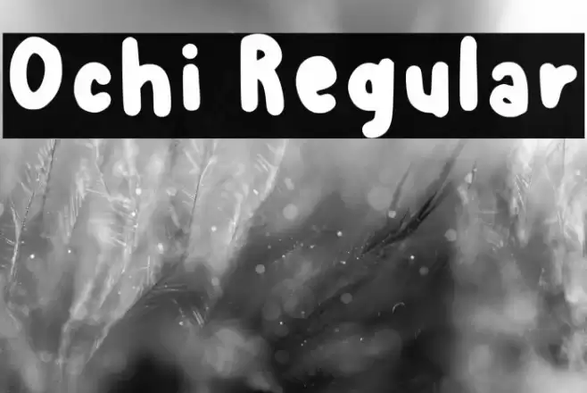 Ochi Regular Font examples