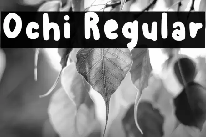 Ochi Regular Font examples