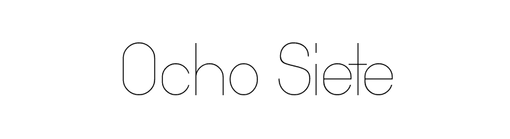 Ocho Siete Font