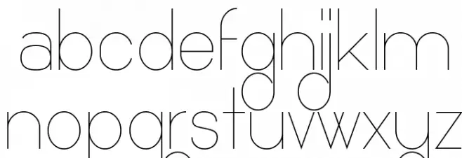 Ocho Siete Font LOWERCASE