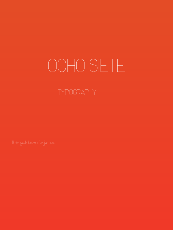 Ocho Siete Poster