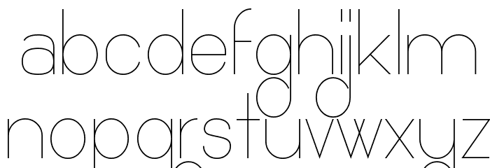 Ocho Siete Font LOWERCASE
