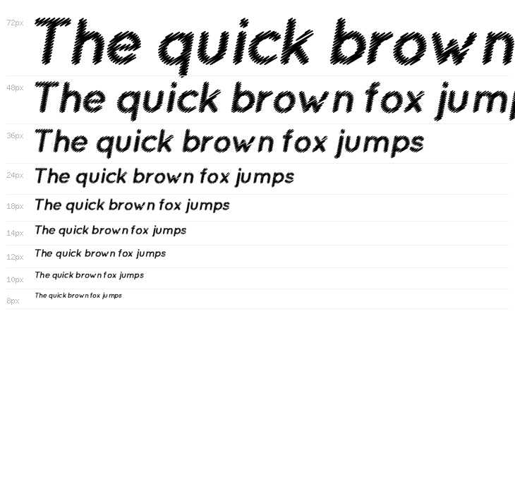 Ocie Bold Italic Waterfall