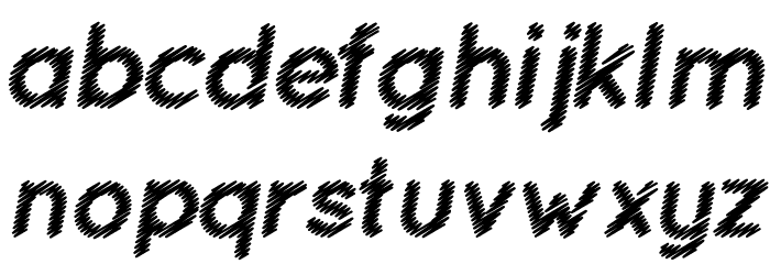 Ocie Bold Italic Шрифта строчной
